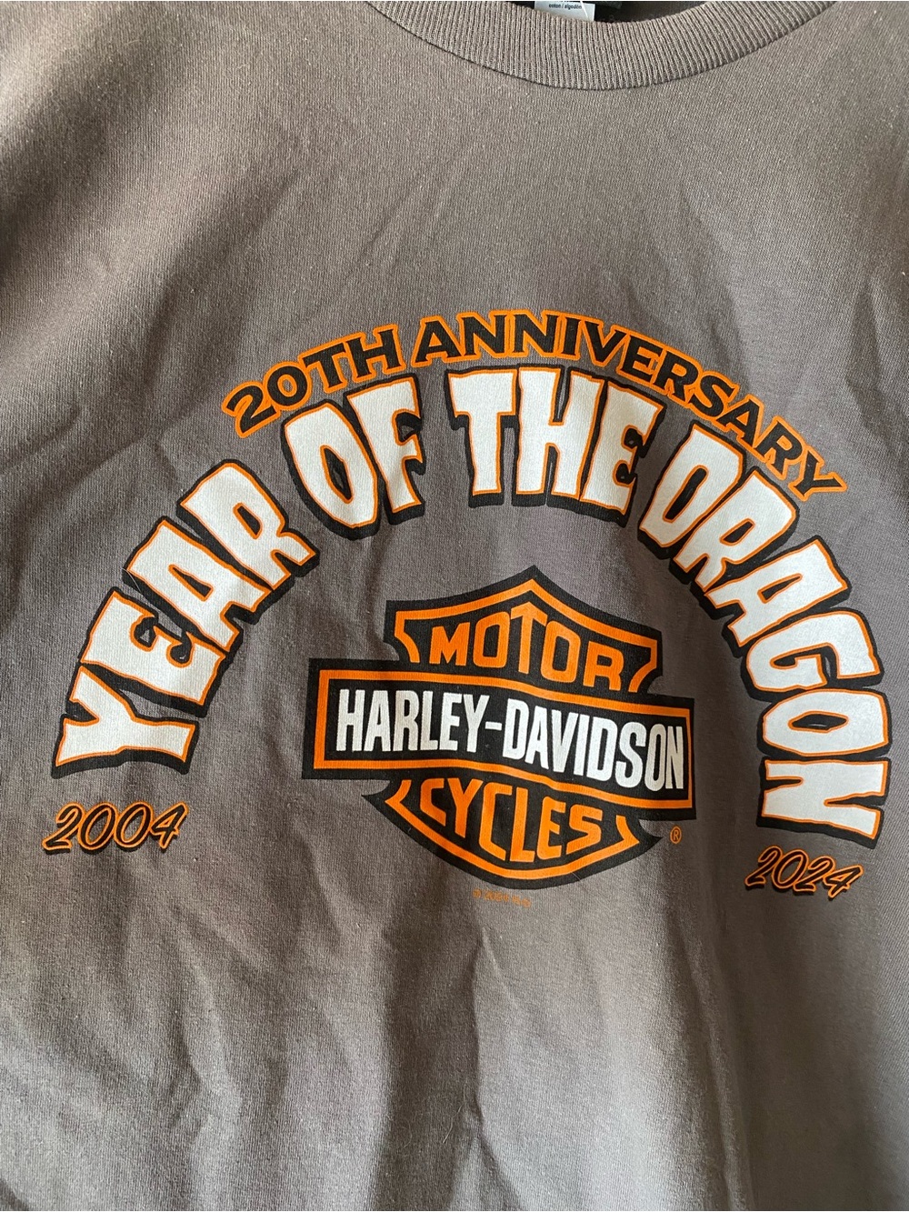 Harley-Davidson 20th Anniversary Gray Long Sleeve Tee, Maryville, TN 3XL - Picture 3 of 9